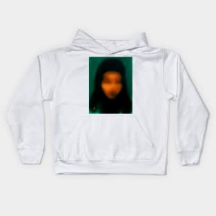 Blurry face Kids Hoodie